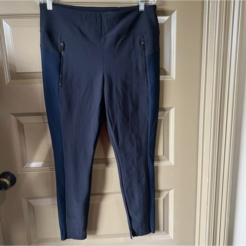 Athleta Salutation Stash Pocket II Tight Enchanted Blue Full Length